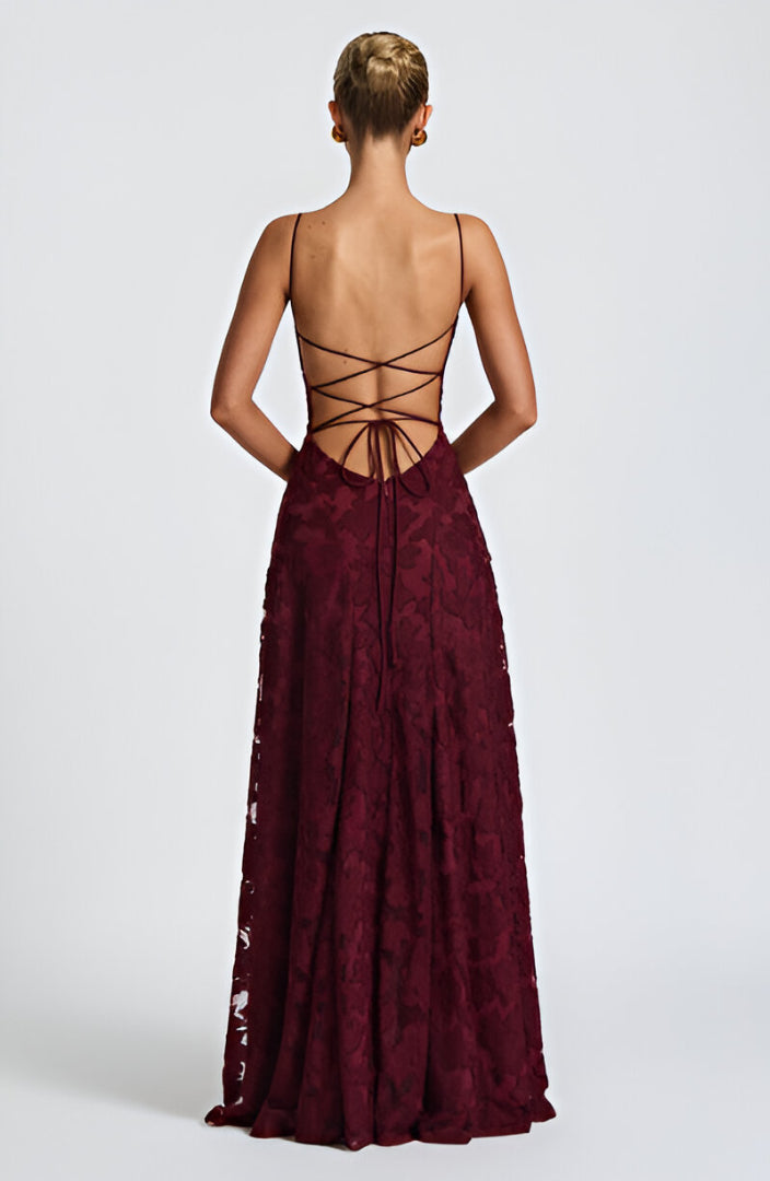 Francis | Romantisches Spitzen-Maxikleid