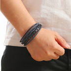 Ragnar | Geflochtenes Leder Viking Armband (1+1 Gratis)