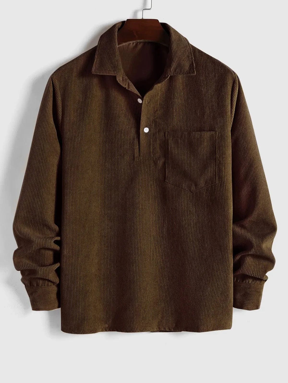 Camicia in Velluto a Coste Larson