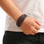Ragnar | Geflochtenes Leder Viking Armband (1+1 Gratis)