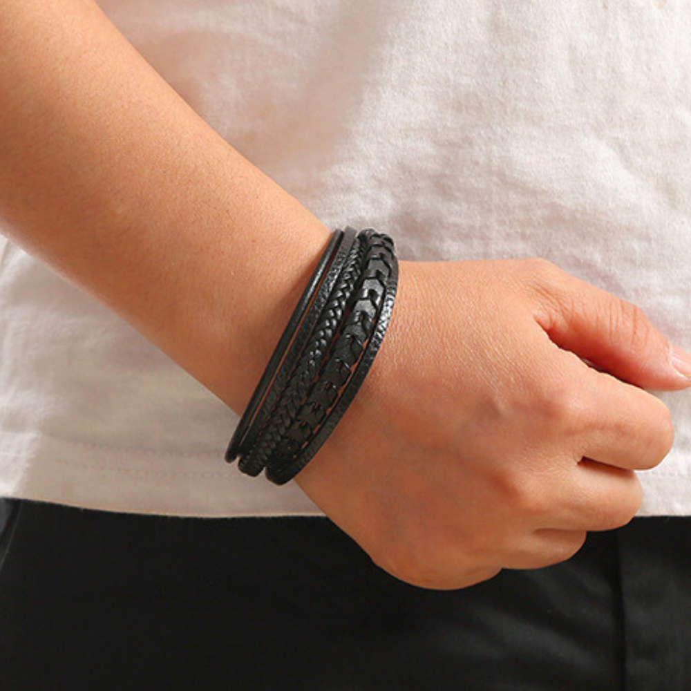 Ragnar | Geflochtenes Leder Viking Armband (1+1 Gratis)