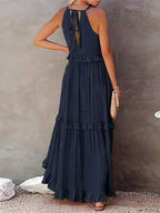 Lou | Elegantes ärmelloses Kleid mit Rüschen