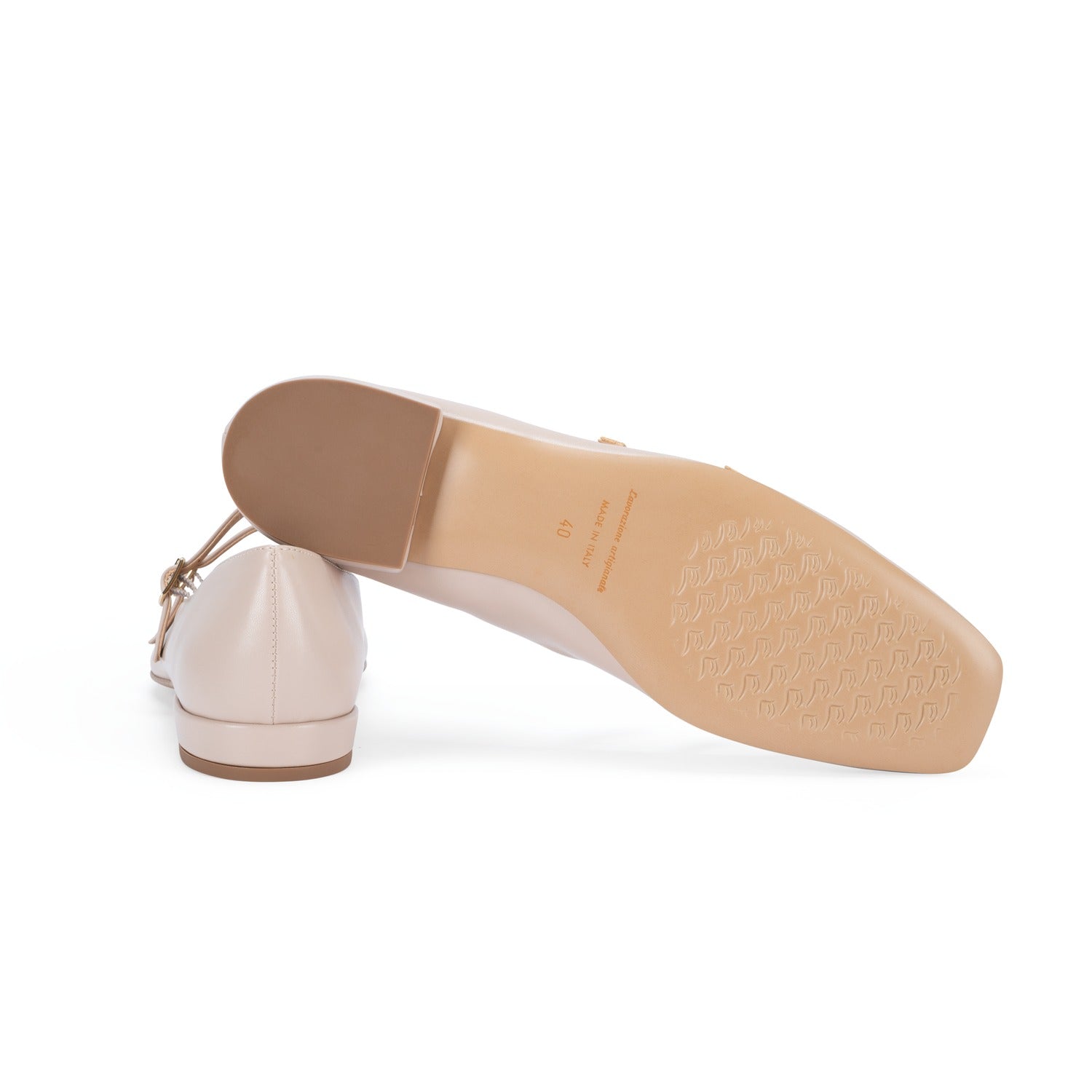 Mikye | Zapatos de piel color rosa empolvado