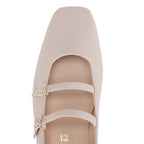 Mikye | Zapatos de piel color rosa empolvado