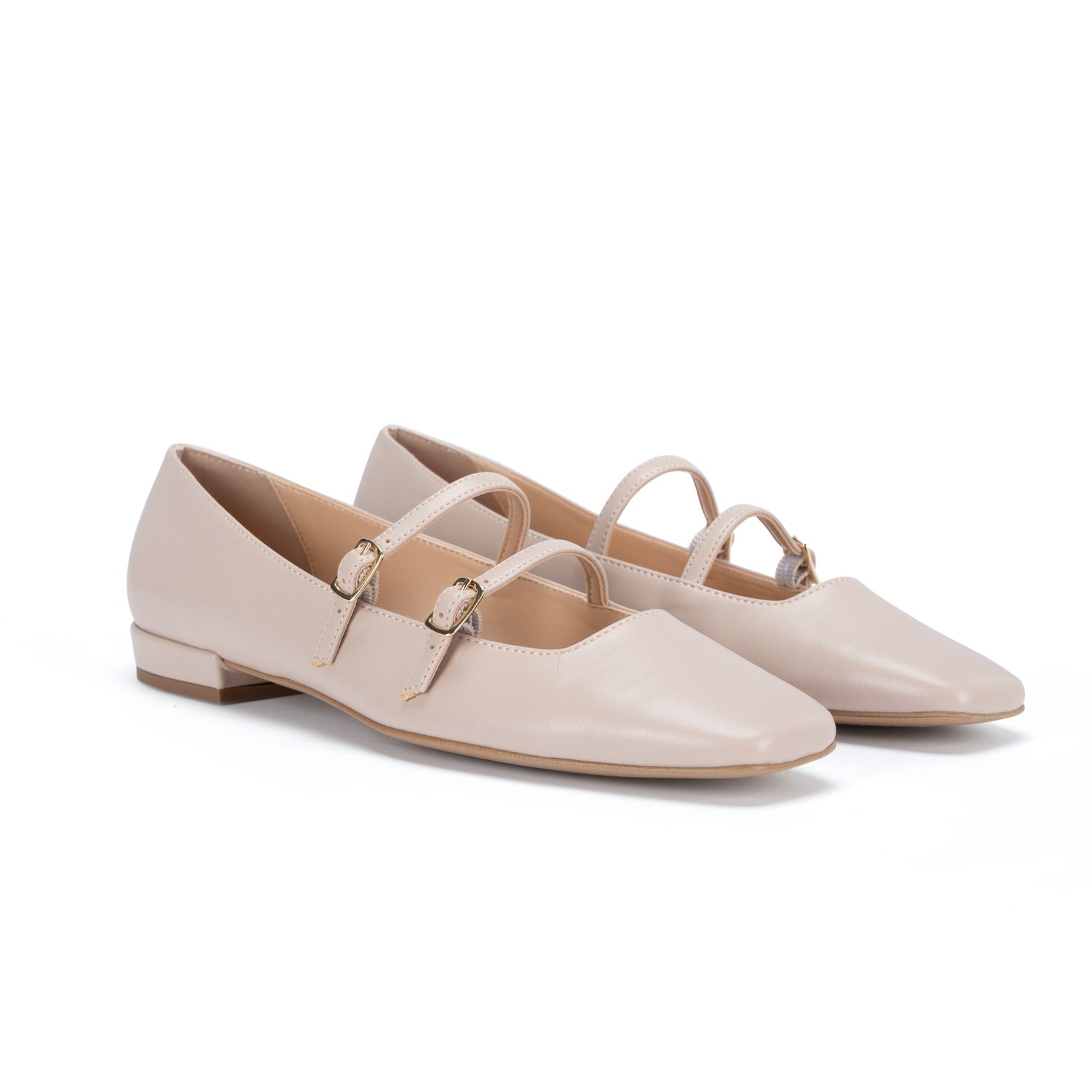 Mikye | Zapatos de piel color rosa empolvado