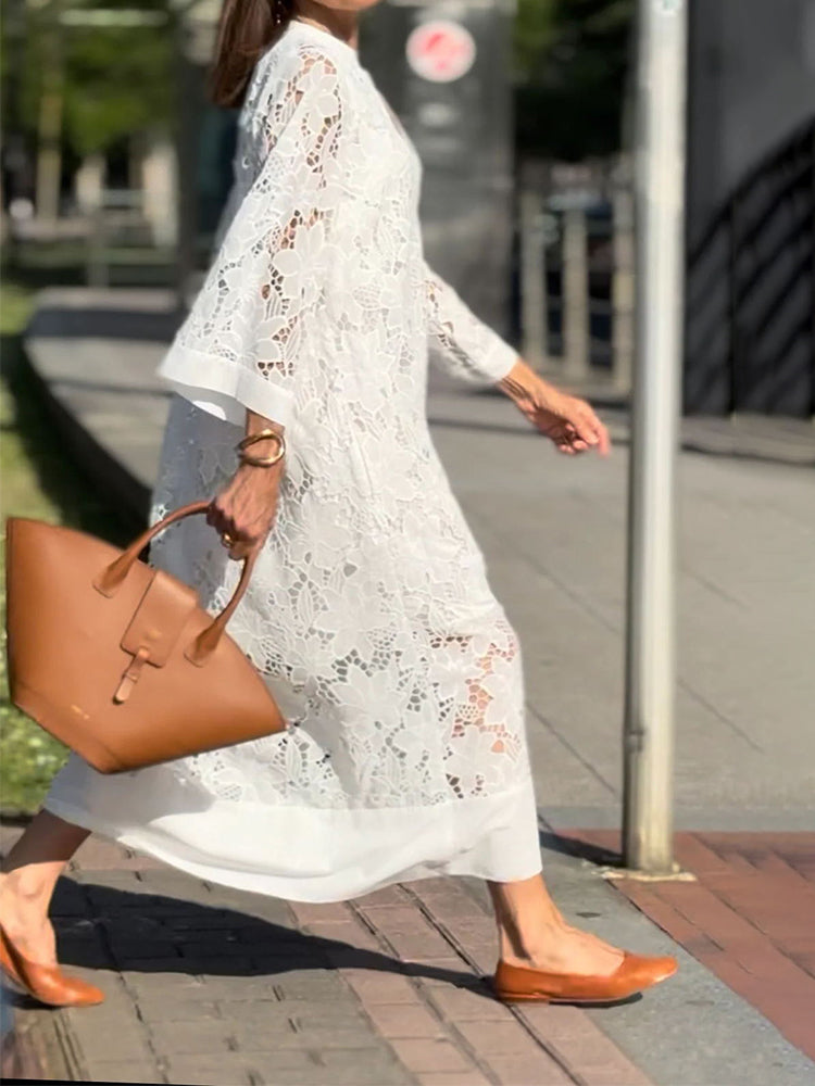 Felice | Luxuriöses Spitzen-Maxikleid