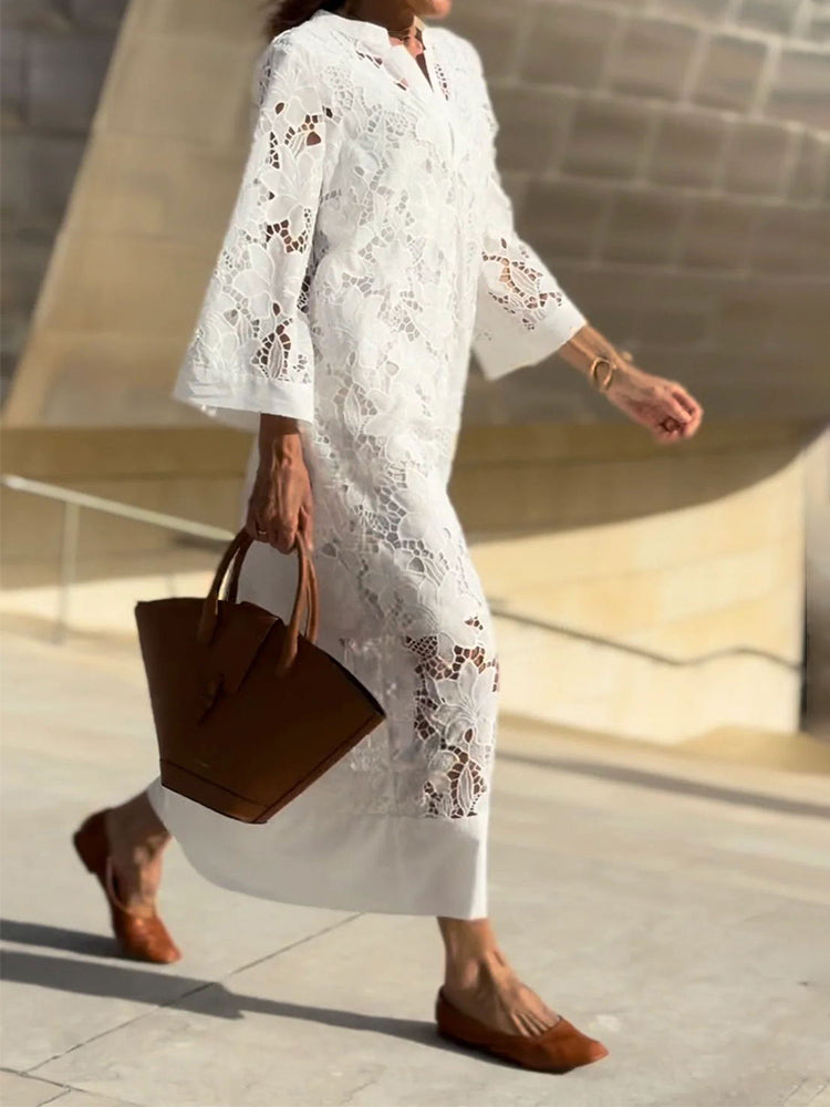 Felice | Luxuriöses Spitzen-Maxikleid