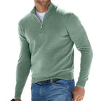 EGEO - Maglione Basico da Uomo con Zip
