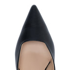 Mureta | Zapatos de tacón bajo de piel en color negro