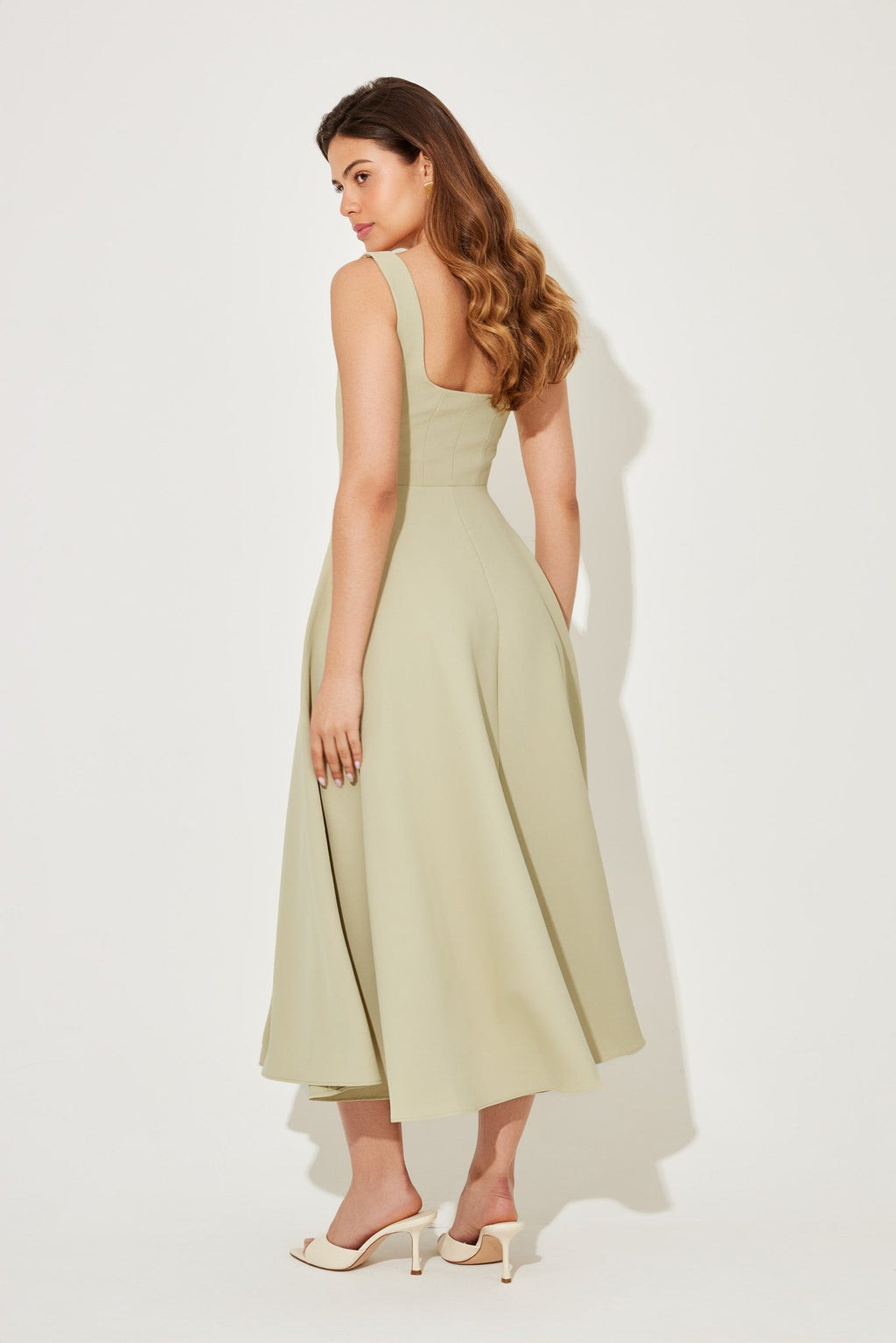 Delphine | Zeitloses fließendes Midi-Kleid