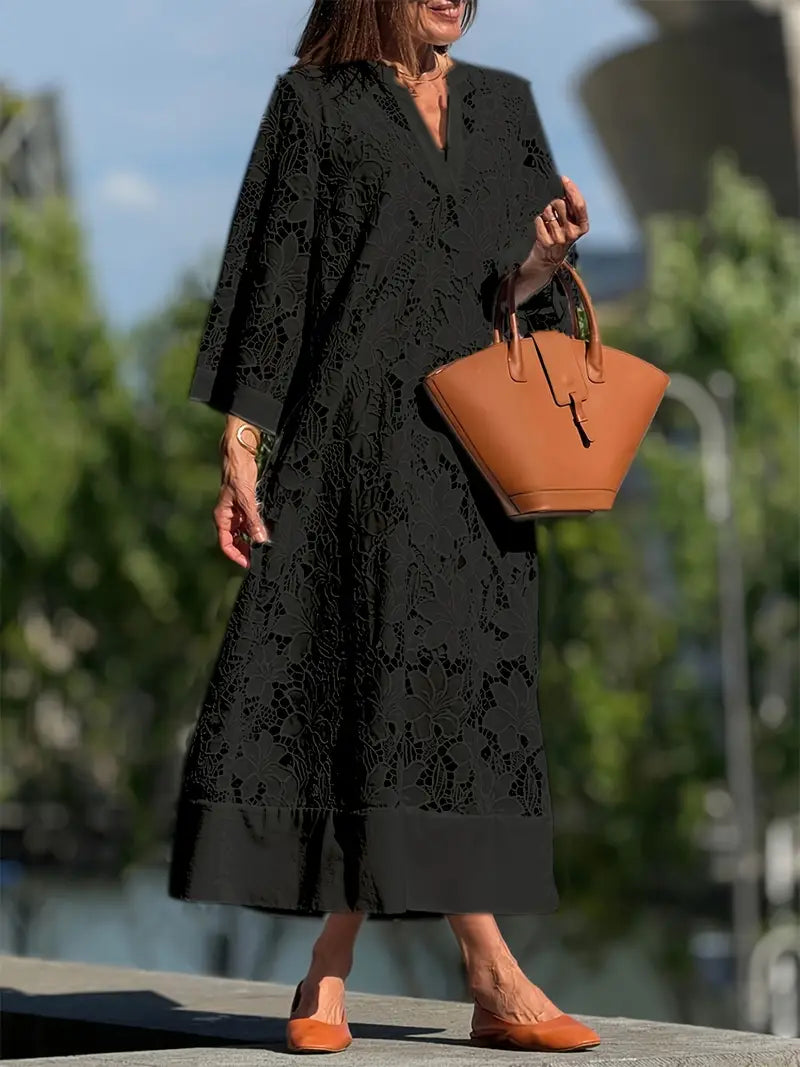 Felice | Luxuriöses Spitzen-Maxikleid