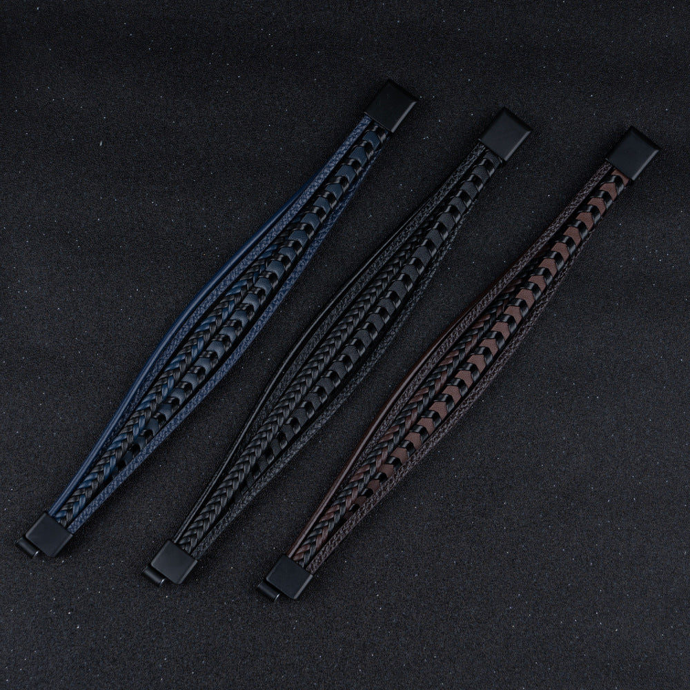 Ragnar | Geflochtenes Leder Viking Armband (1+1 Gratis)