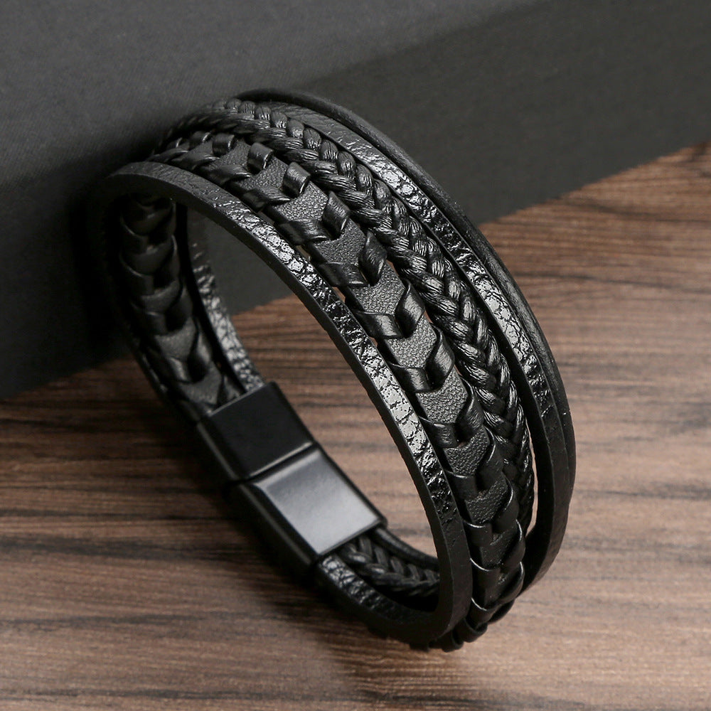 Ragnar | Geflochtenes Leder Viking Armband (1+1 Gratis)