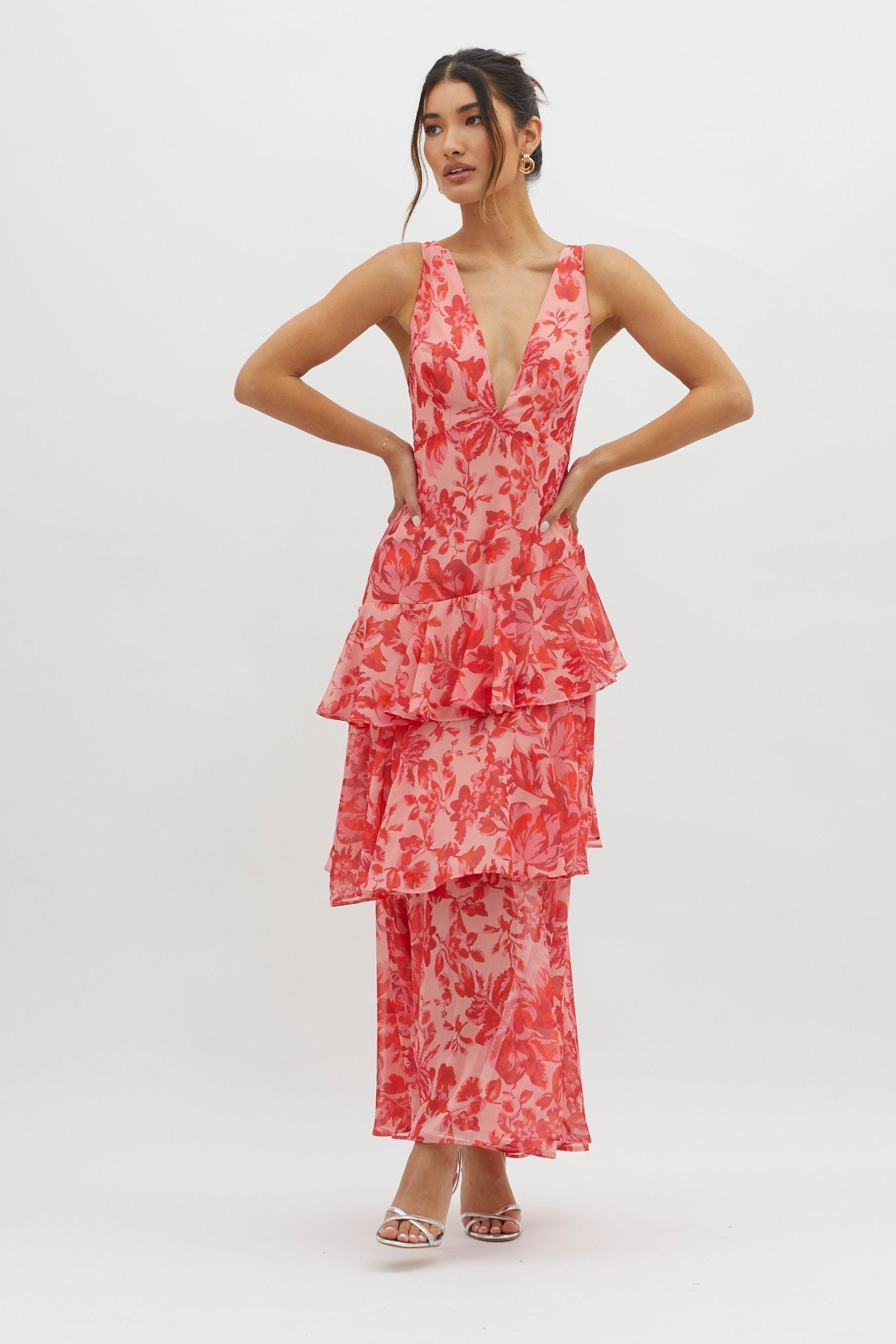 Hailey | Bloom Shift Midi Kleid