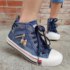 Kathi | Lässige High-Tops im Denim-Look