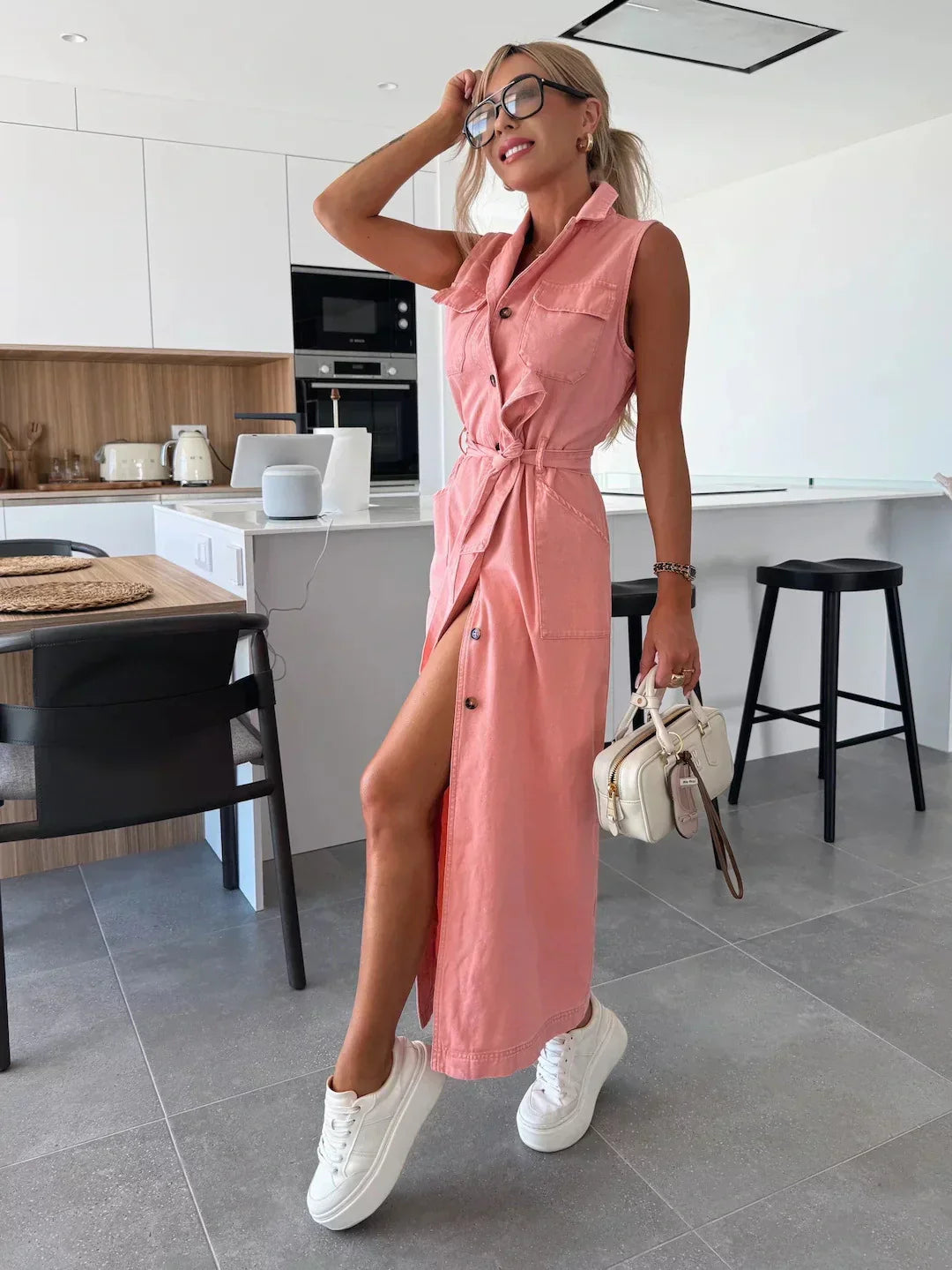 Ayleen | Maxi Denim Kleid
