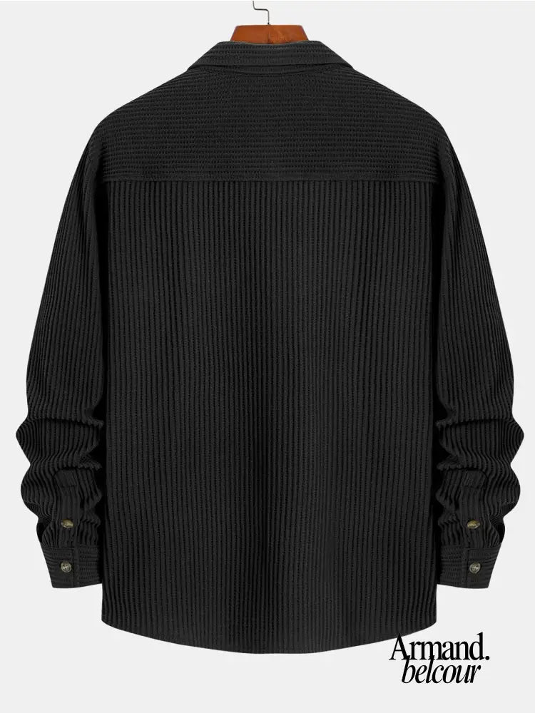 Adrián | Camisa de manga larga con textura de panal