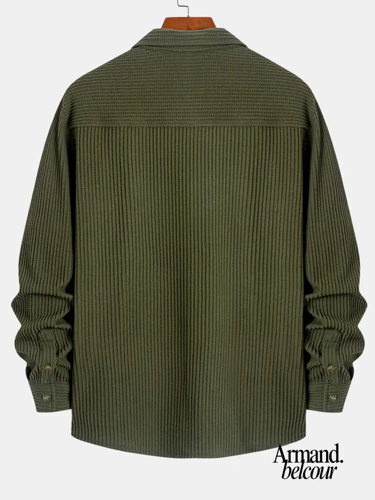 Adrián | Camisa de manga larga con textura de panal