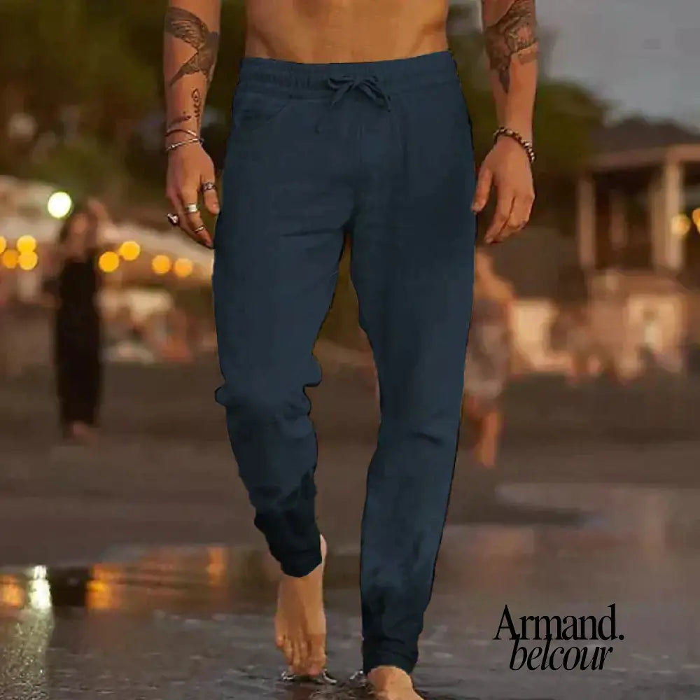 Alejandro | Pantalones cómodos para hombre Azul Oscuro / S
