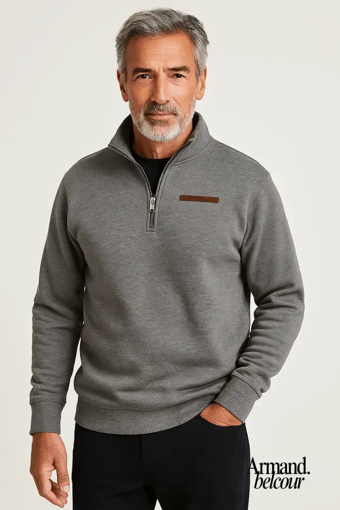 Álvaro | Sudadera informal de forro polar para hombre