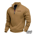 Álvaro | Sudadera informal de forro polar para hombre Marrón / S