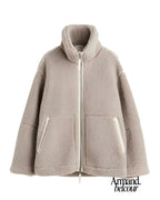 Anastasia | Abrigo de invierno suave y cálido Lichtbruin / S Jassen