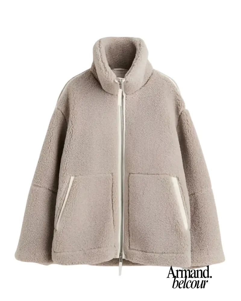 Anastasia | Abrigo de invierno suave y cálido Lichtbruin / S Jassen