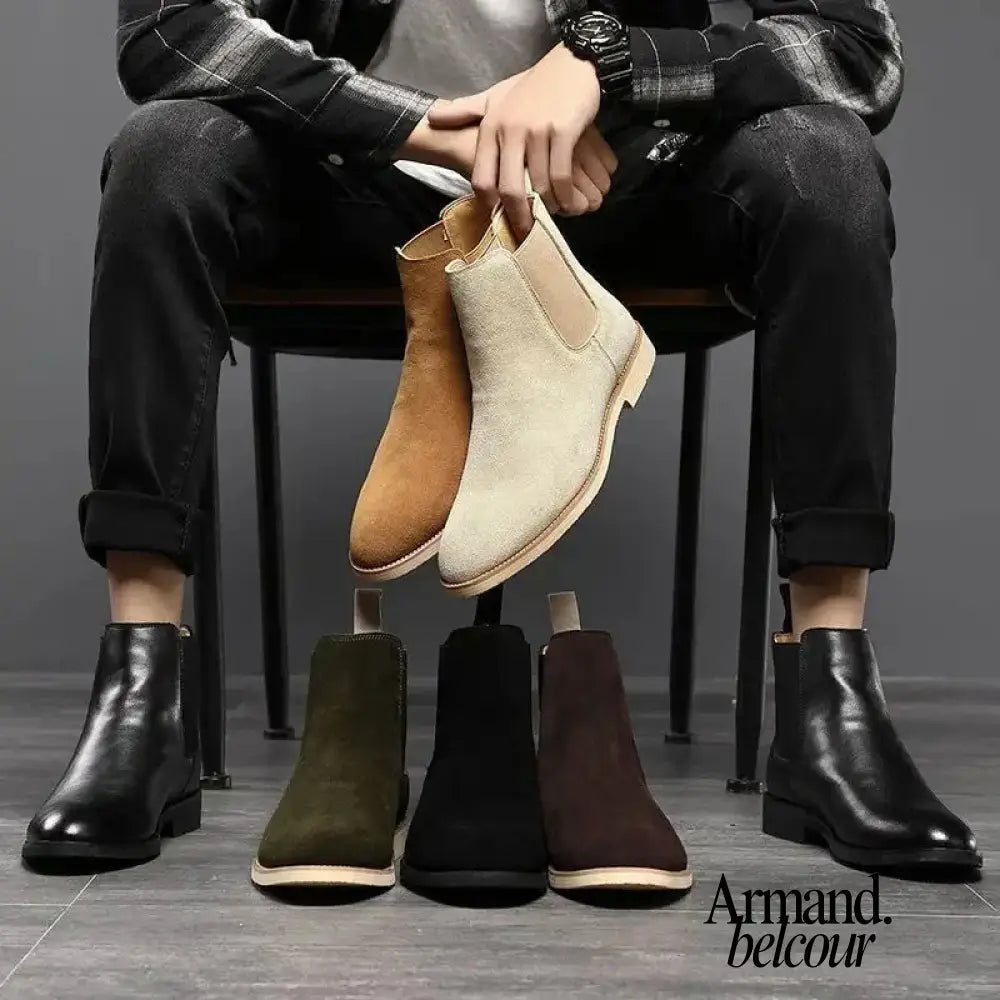 Armendo | Botas Chelsea de piel suave