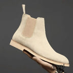 Armendo | Botas Chelsea de piel suave Beige / 39
