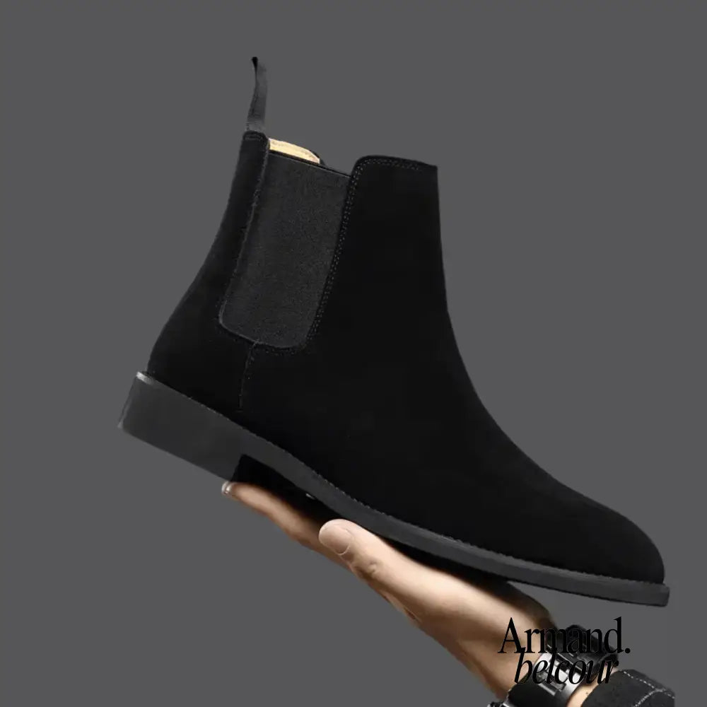 Armendo | Botas Chelsea de piel suave Negro / 39