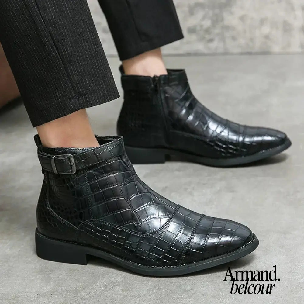 Baron | Botas de piel con hebilla