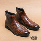 Baron | Botas de piel con hebilla Marrón / 39