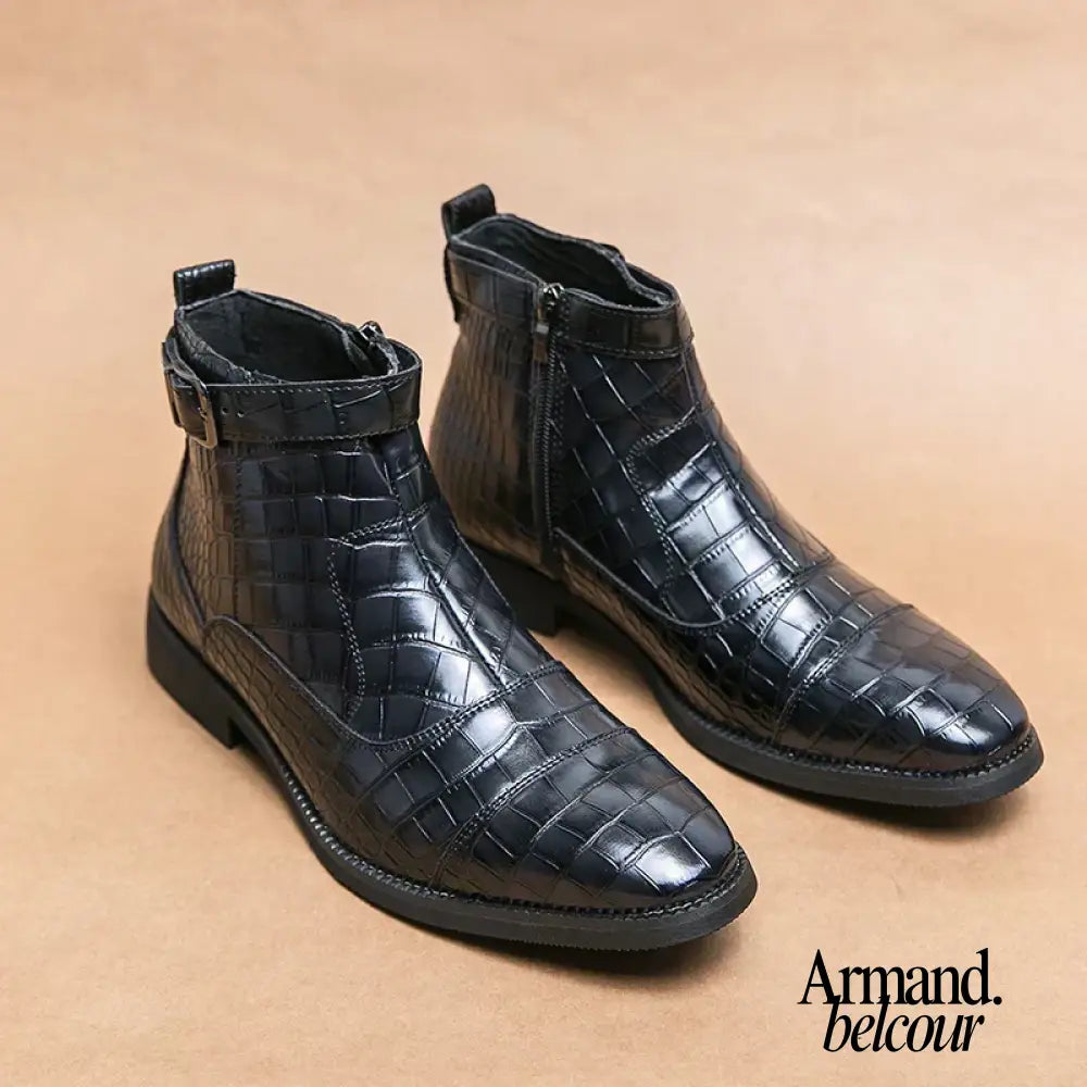 Baron | Botas de piel con hebilla Negro / 39