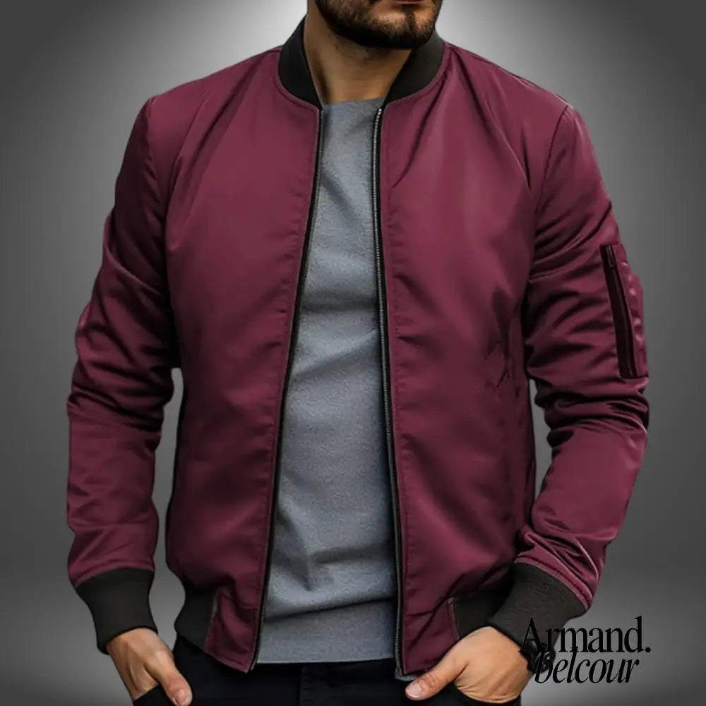 Benjamin | Chaqueta ligera impermeable Rojo / S