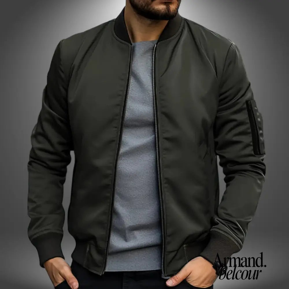 Benjamin | Chaqueta ligera impermeable Verde Oliva / S