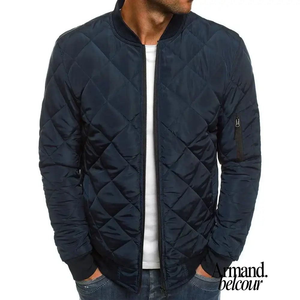 Benson | Chaqueta acolchada de algodón atemporal Azul marino / S Jacket