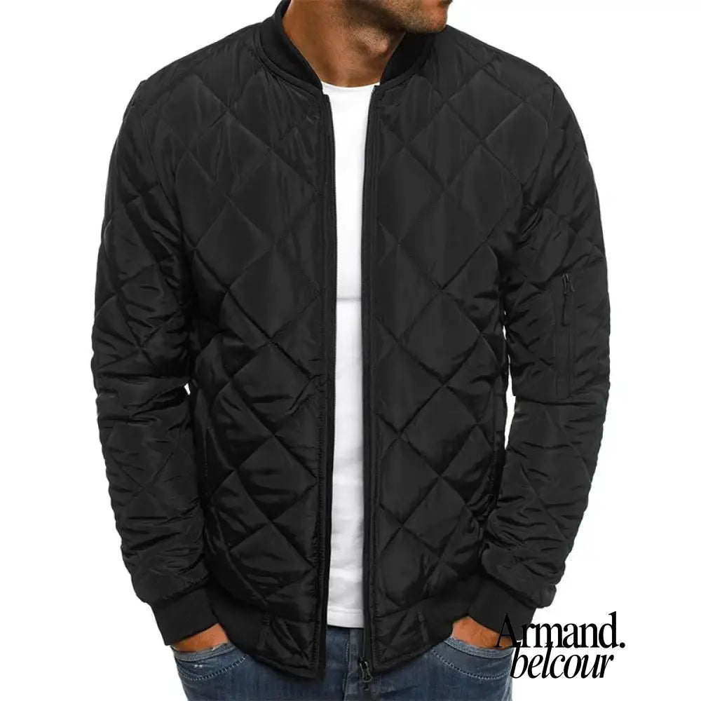Benson | Chaqueta acolchada de algodón atemporal Negro / S Jacket