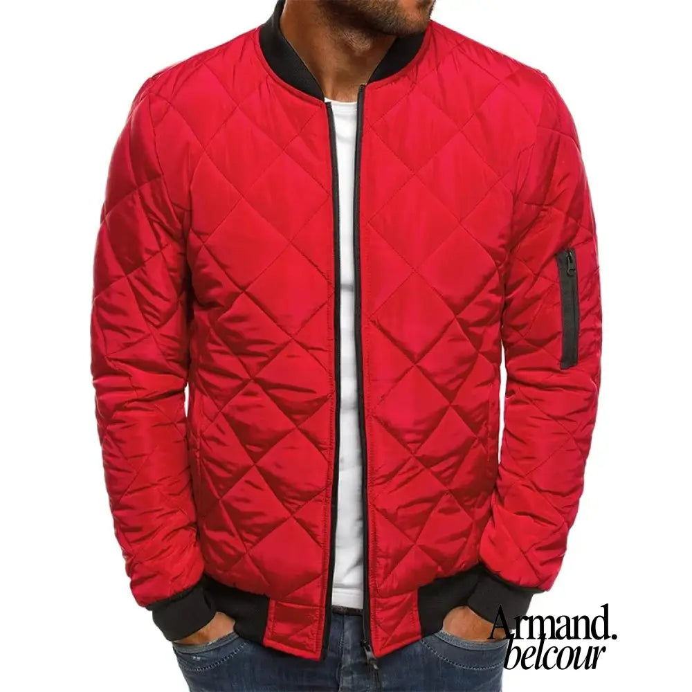 Benson | Chaqueta acolchada de algodón atemporal Rojo / S Jacket