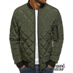Benson | Chaqueta acolchada de algodón atemporal Verde militar / S Jacket