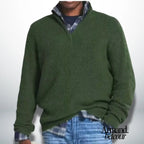 Caleb | Suéter cálido con cuello Verde / XXS