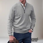 Cameron | Suéter con cremallera Gris claro / S