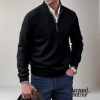 Cameron | Suéter con cremallera Negro / S