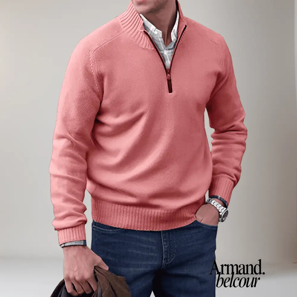 Cameron | Suéter con cremallera Rosa / S