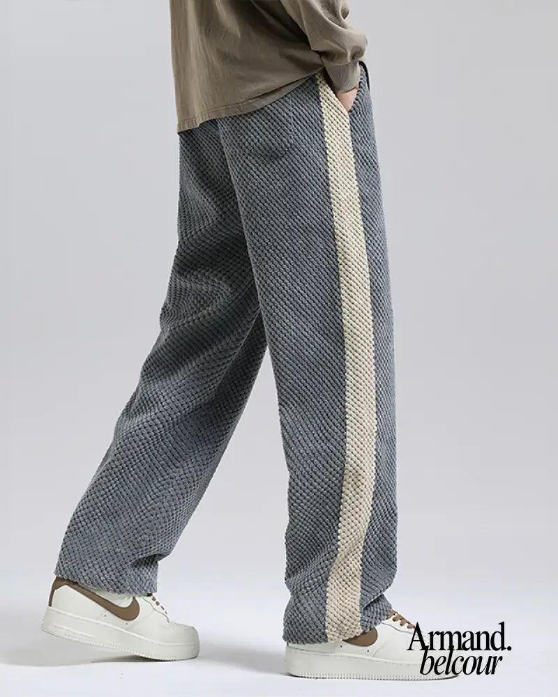 Caspar | Pantalones deportivos de pana con diseño de gofre New Arrivals