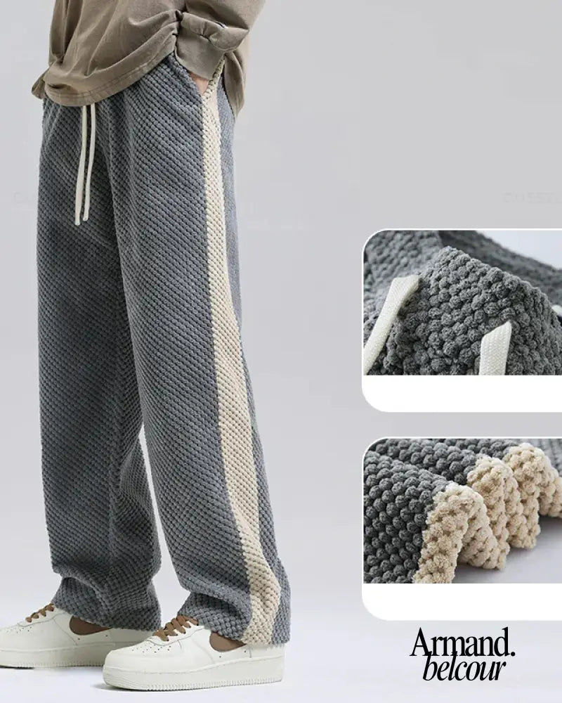 Caspar | Pantalones deportivos de pana con diseño de gofre New Arrivals