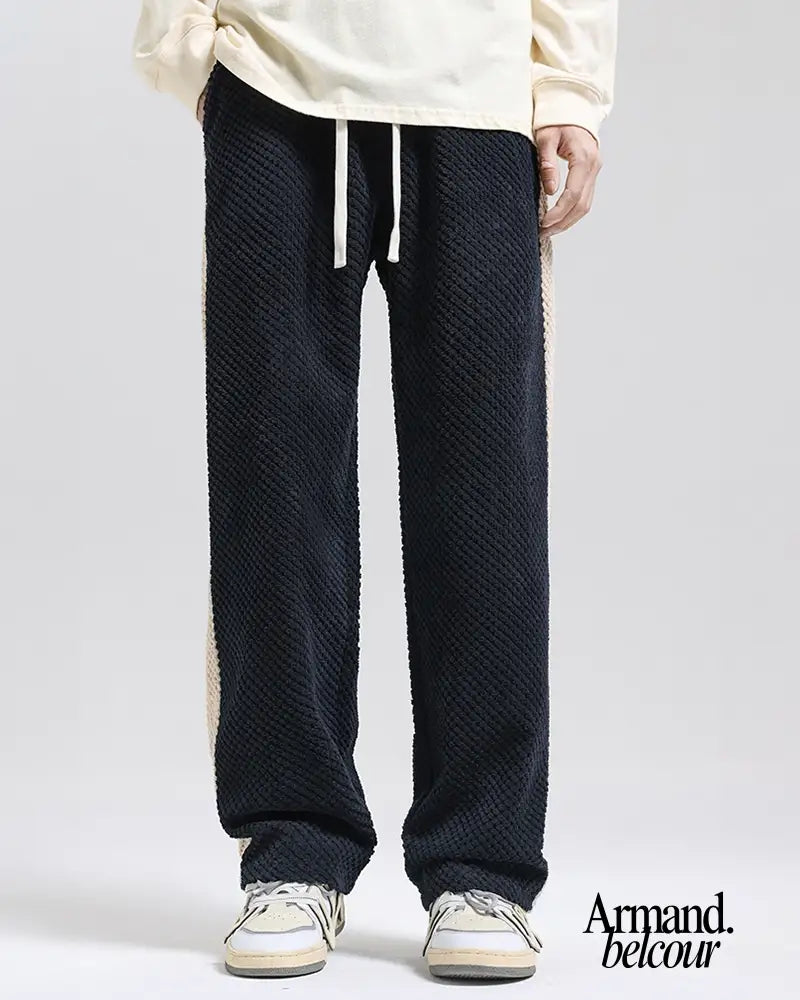 Caspar | Pantalones deportivos de pana con diseño de gofre New Arrivals