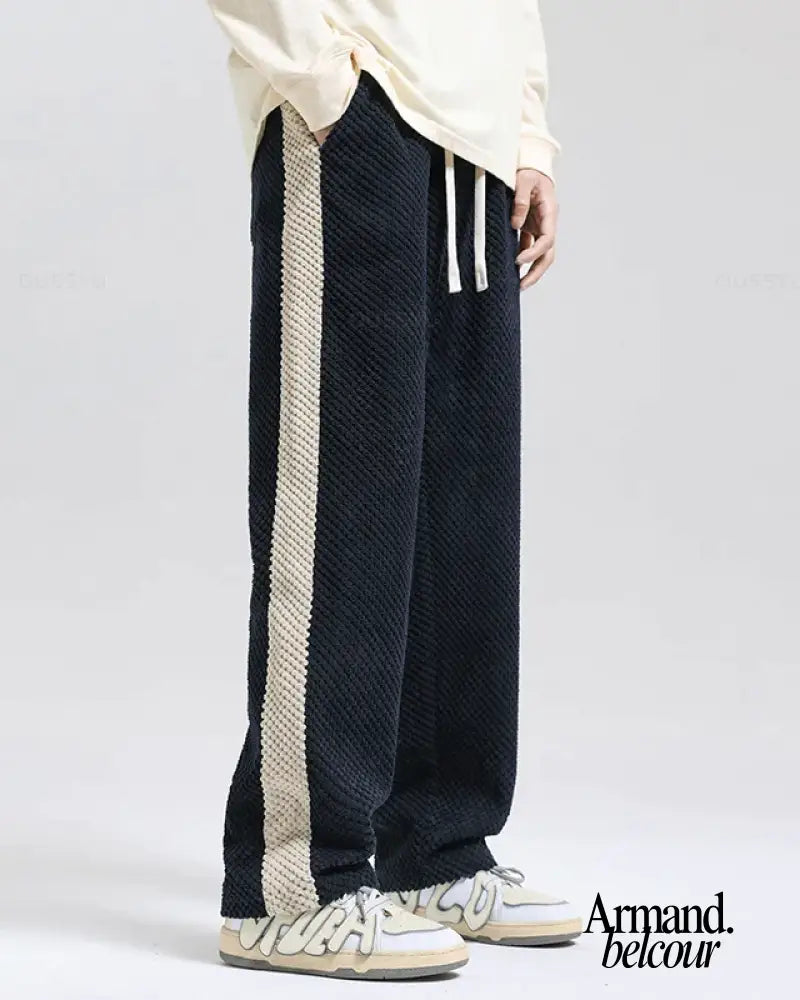 Caspar | Pantalones deportivos de pana con diseño de gofre New Arrivals