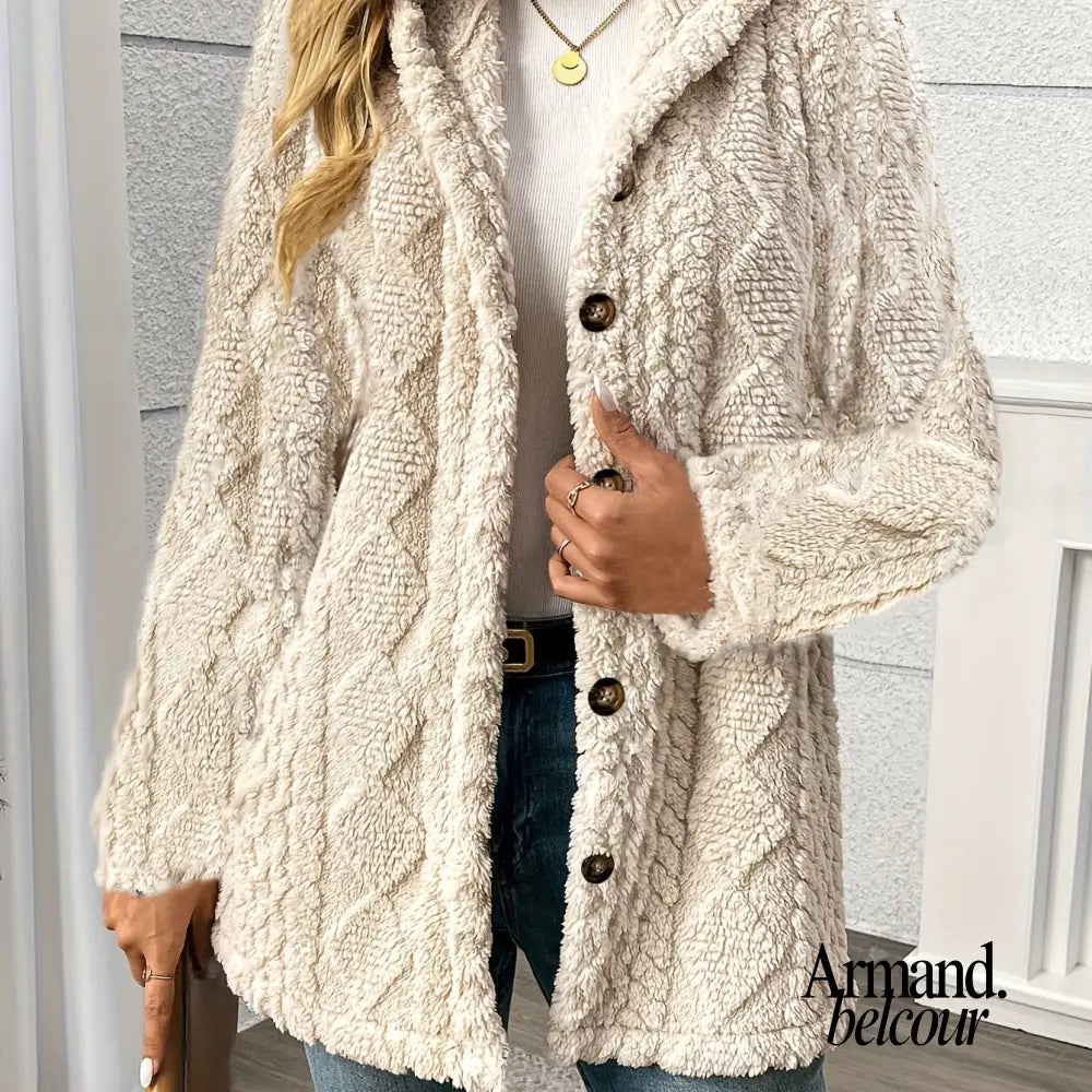 Celine | Chaleco de peluche suave Beige / S