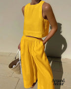 Cintia | Conjunto Elegante Amarillo / S