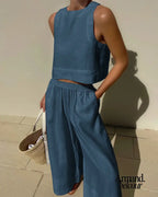 Cintia | Conjunto Elegante Azul / S